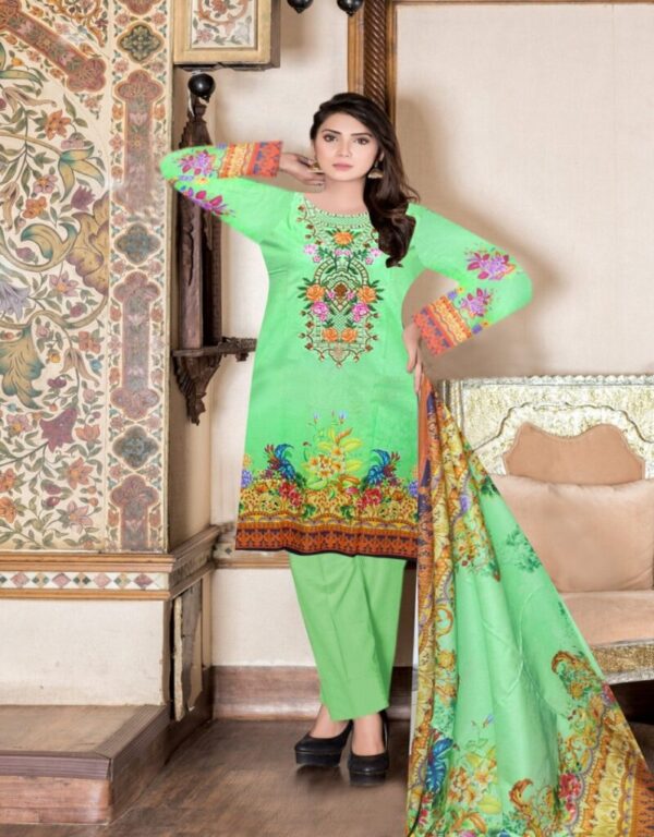 Digital Print 3 pcs Ladies Summar Lawn