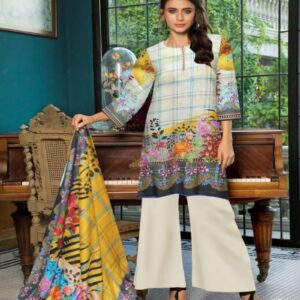 Digital Print 3 pcs Ladies Summar Collection with Lawn Dupatta