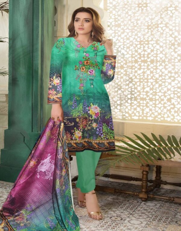 Digital Print 3 pcs Ladies Summar Lawn