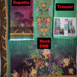 Digital Print 3 pcs Ladies Summar Lawn